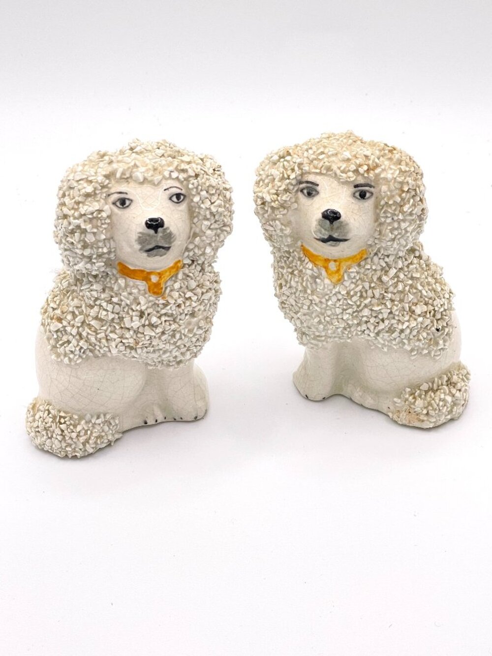 Vintage Staffordshire Porcelain Confetti Poodles